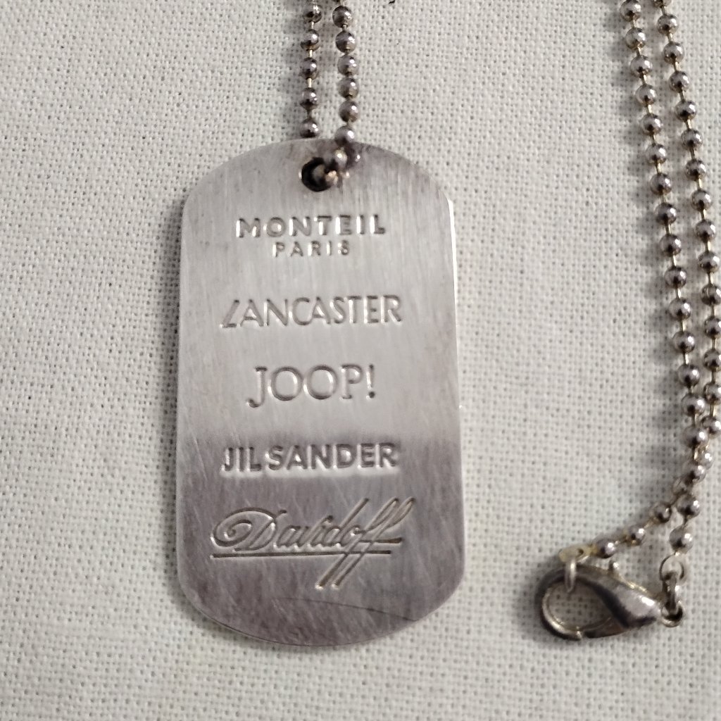 Lancaster Group Employee Dog Tag Monteil Paris Joop! Jil Sander Davidoff